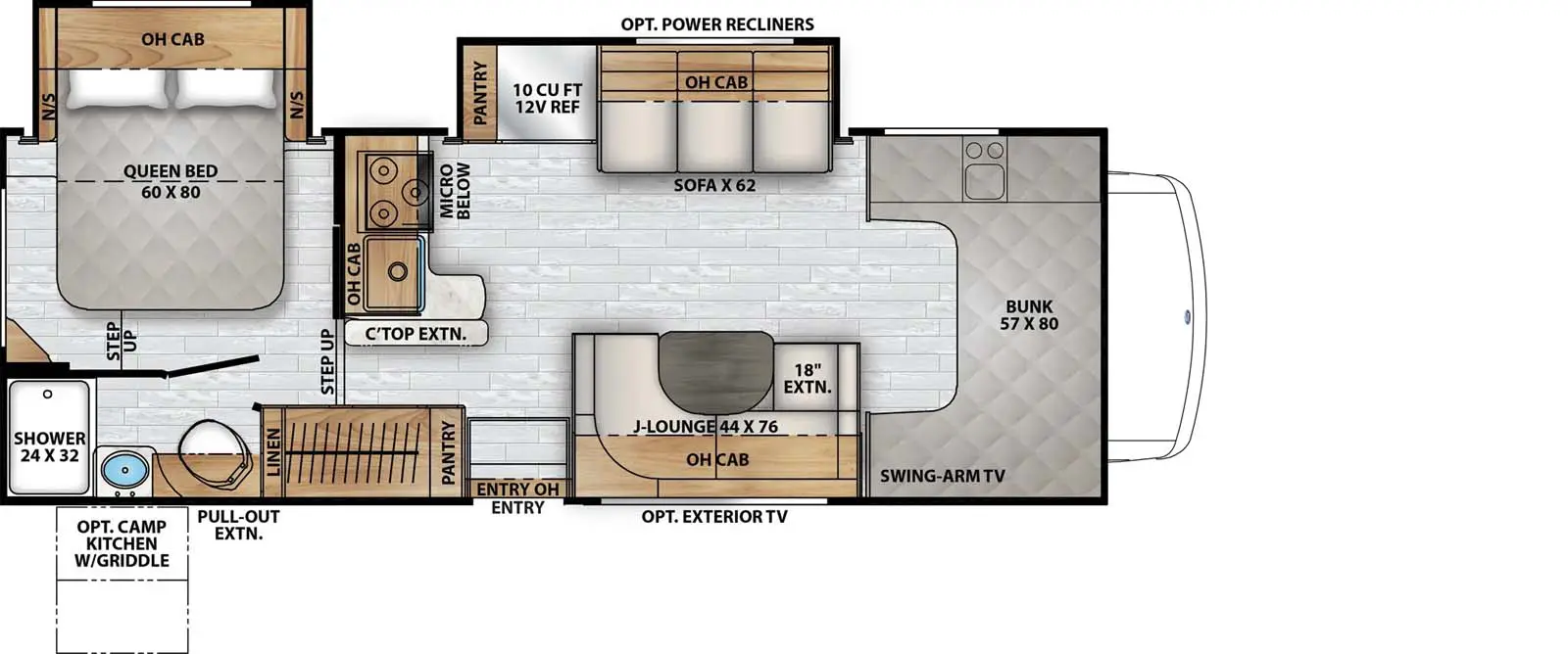 26DS - Ford E-450 Floorplan Image